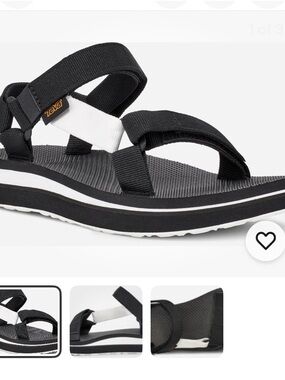 Teva Women's Black and White Sport Sandals